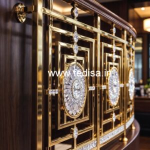 Premium Quality Crystal Brass Railings CR-6772