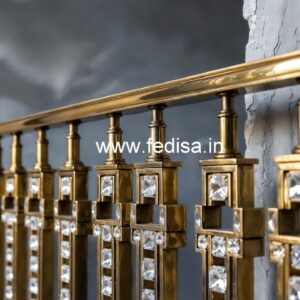 Modern Interior Brass Crystal Railings CR-6774