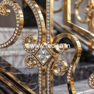 Designer Luxury Crystal Brass Railings CR-6778