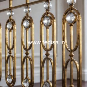 High-End Brass Crystal Stair Railings CR-6780