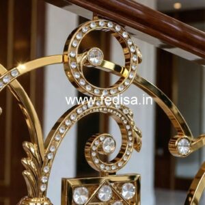 Luxury Brass Crystal Railings for Homes CR-6815