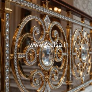 Modern Brass Crystal Railings with LED CR-6820