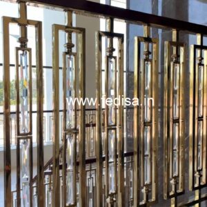 Designer Interior Brass Crystal Railings CR-6823