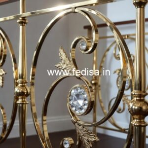 Royal Interior Brass Crystal Railings CR-6828