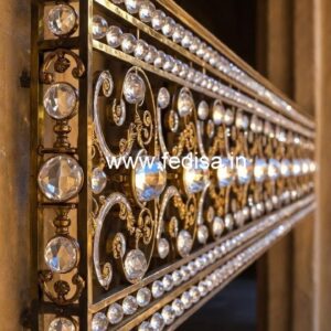 Premium Staircase Brass Crystal Designs CR-6829