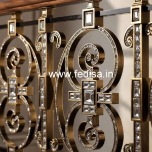 High-End Brass Crystal Railings for Homes CR-6838