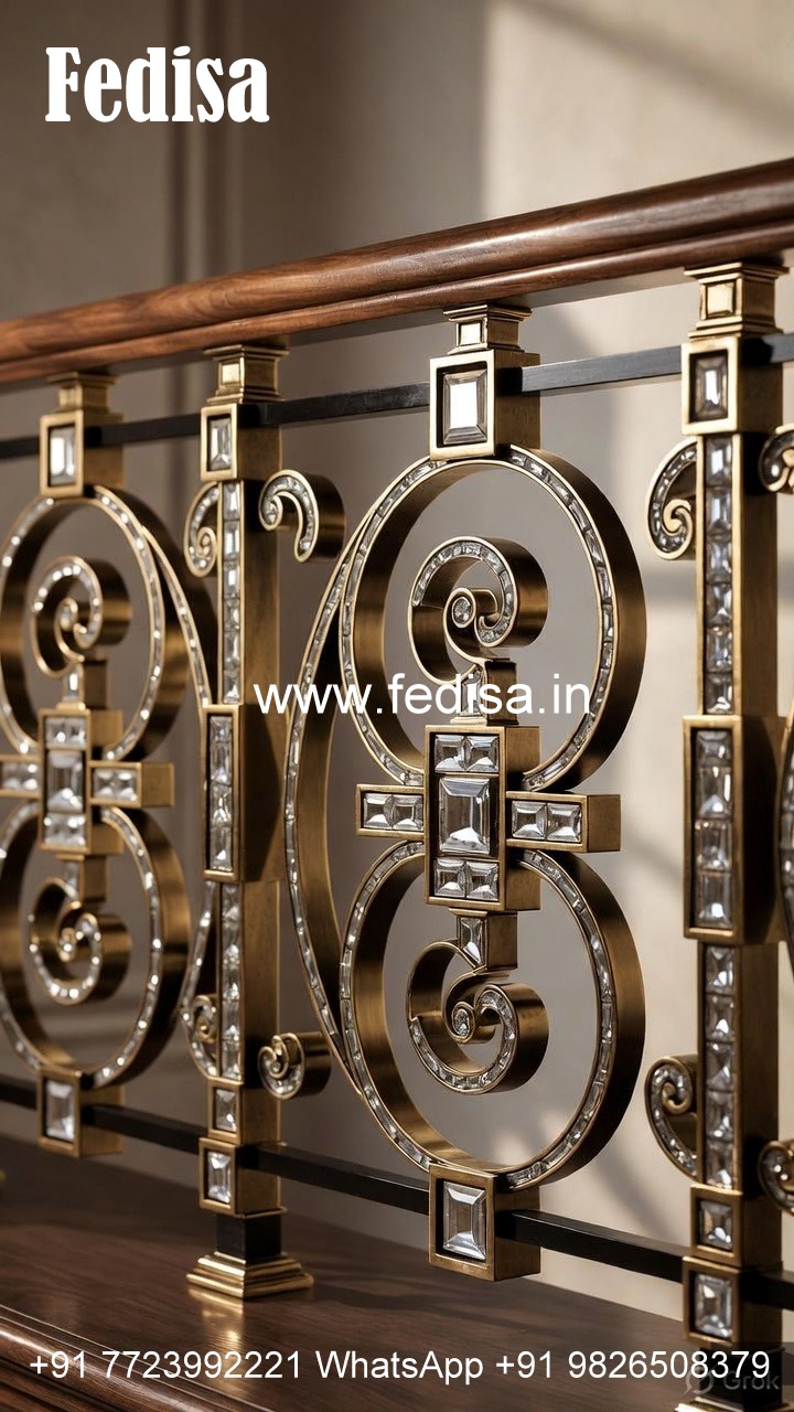 High-End Brass Crystal Railings for Homes CR-6838