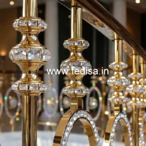 Luxury Brass Crystal Railings for Duplex CR-6846
