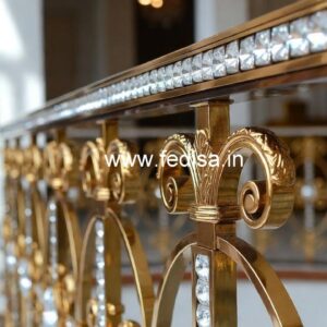 Stylish Brass Crystal Railings for Villas CR-6860