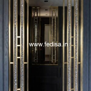 Premium Brass Crystal Railings for Staircases CR-6863