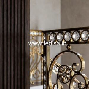 Designer Brass Crystal Railings for Stair Design CR-6867