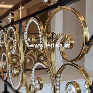 Premium Brass Crystal Railings for Luxury Homes CR-6868