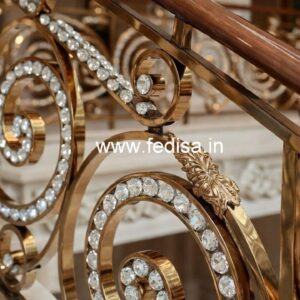 Elegant Brass Crystal Railings for Home Decor CR-6869