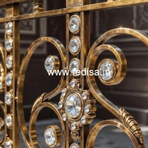 Premium Brass Crystal Railings for Architecture CR-6873