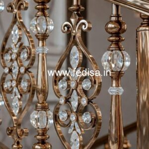 Designer Brass Crystal Railings for Architecture CR-6881