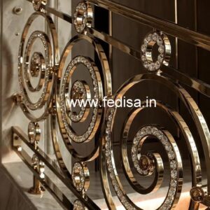 Premium Brass Crystal Railing for Luxury Interiors CR-6886