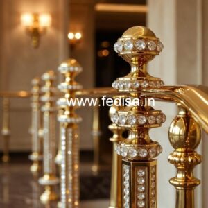 Luxury Brass Crystal Balcony Railings CR-6899
