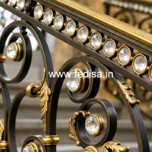 High-End Brass Crystal Railing for Villas CR-6920