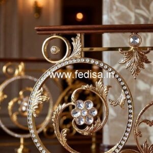 Luxury Brass Crystal Railings for Interior Design CR-6923