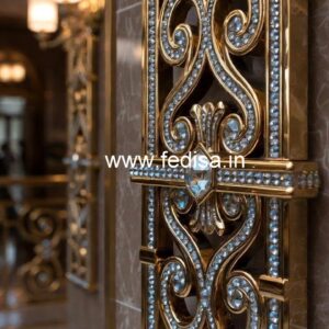 Stylish Brass Crystal Railings for Architecture CR-6924