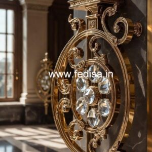 Elegant Brass Crystal Railings for Homes CR-6926
