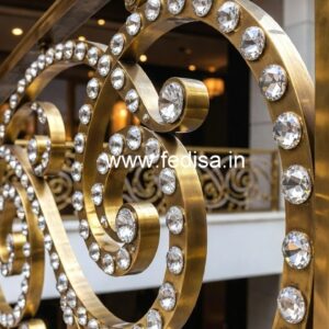 Luxury Brass Crystal Railings for Home Design CR-6933