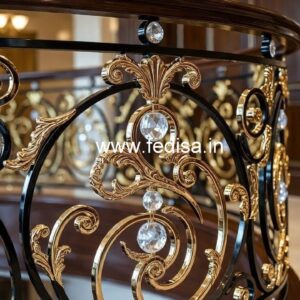 Luxury Brass Crystal Railings for Villas CR-6937