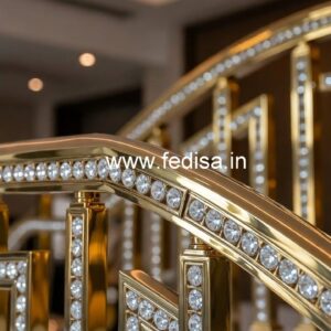 Premium Brass Crystal Railings for Homes CR-6951