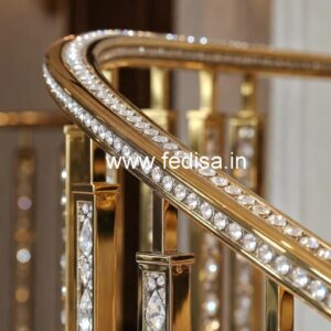 Premium Brass Crystal Railings for Decor CR-6955