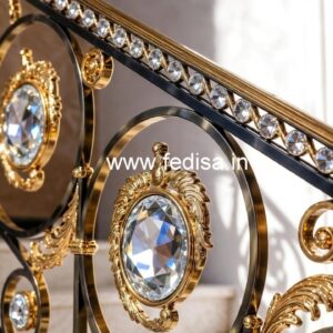 Designer Brass Crystal Railings for Grand Staircases CR-6970