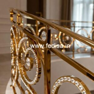 Stylish Brass Crystal Railings for Contemporary Interiors CR-6972