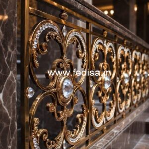 Luxury Brass Crystal Railings for Classic Interiors CR-6979