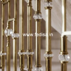 Designer Brass Crystal Railings for Dream Homes CR-6983