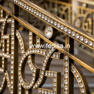 Modern Luxury Brass Crystal Railings CR-7005
