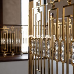 Brass Crystal Balcony Railing Ideas CR-7028