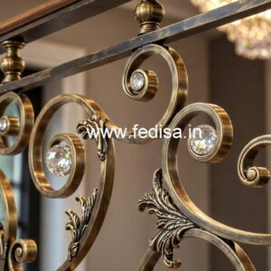 Unique Brass Crystal Staircase Ideas CR-7031