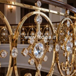 Rich Look Brass Crystal Railings CR-7036
