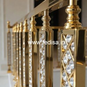 Royal Interior Brass Crystal Railing Ideas CR-7038