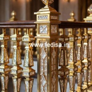 Luxury Home Decor Brass Crystal Railings CR-7048