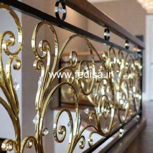 Interior Design Ideas with Brass Crystal Railing CR-7053