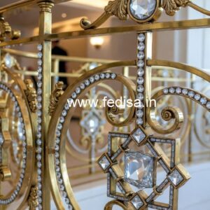Brass Crystal Railings for Modern Homes CR-7060