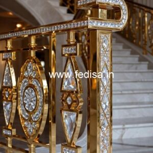 Premium Decorative Brass Crystal Railings CR-7066