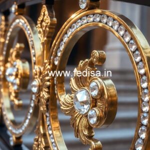 Luxury Handcrafted Brass Crystal Railings CR-7067