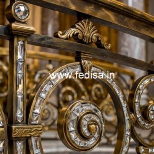 Classic Interior Brass Crystal Railings CR-7069