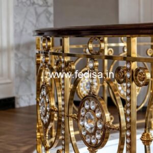 Brass Crystal Railings for Duplex Staircase CR-7070