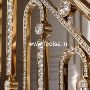 Royal Staircase Brass Crystal Designs CR-7072