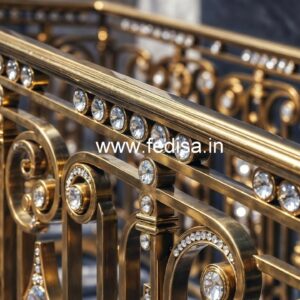 Premium Quality Crystal Brass Railings CR-7076