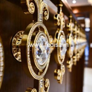 Custom Interior Brass Crystal Railings CR-7085