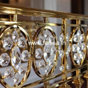 Luxury Brass Crystal Railings for Interiors CR-7089