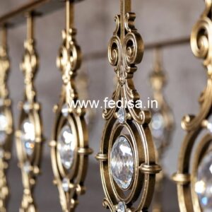 Stylish Brass Crystal Railings for Homes CR-7092
